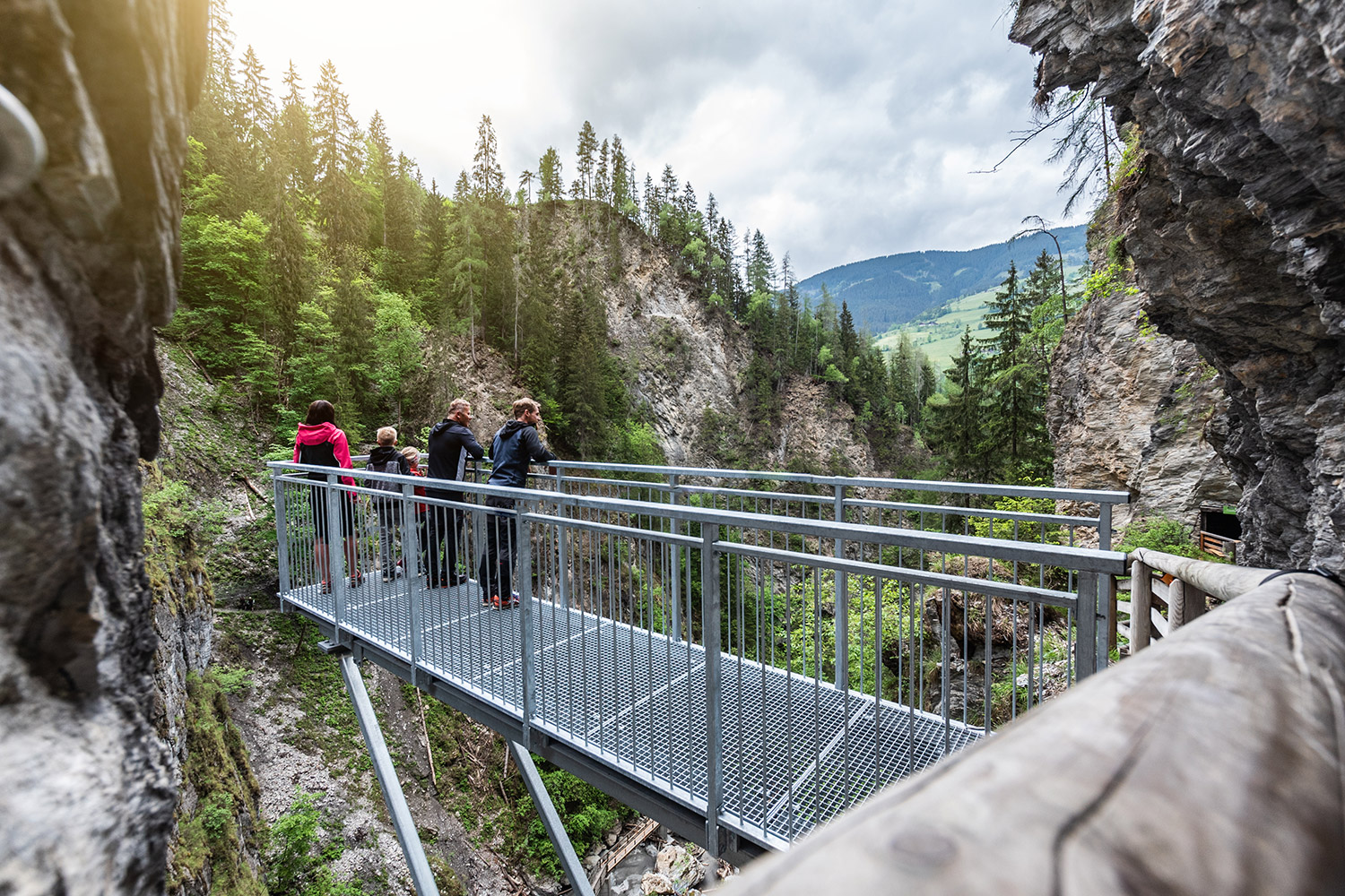 Aussichtsplattform in der Kitzlochklamm bei Taxenbach